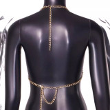 Tassel Acrylic Chest Chain, Waist Chain, Multi-layer Body Chain