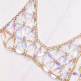 Tassel Acrylic Chest Chain, Waist Chain, Multi-layer Body Chain