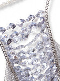 Acrylic Drip Gemstone Hollow Bra