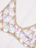 Tassel Acrylic Chest Chain, Waist Chain, Multi-layer Body Chain