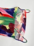 Printed Pleated Slim Fit Camisole Dress