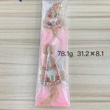 Exaggerated Feather Earrings and Tassel Earrings