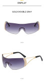 Y2K Retro Integrated Diamond Inlaid Sunglasses