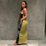 Printed Slim Fit Vest Dress