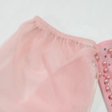 A Strapless Dress Mesh Long Dress Evening Gift