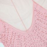 A Strapless Dress Mesh Long Dress Evening Gift