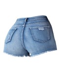 Temperament Denim Shorts with Elasticity