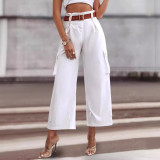 Contrast Waistband Pants