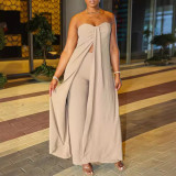 High Slit Bra Set Casual Pants Set