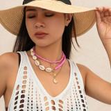 Ocean Wind Shell Turquoise Multi Layered Necklace