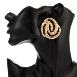 Geometric Spiral Conch Earrings