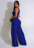 Split Vest Wide Leg Pants Two-piece Set