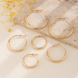 Metal Size Circular Ring Earing
