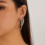 Metal Size Circular Ring Earing