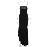 Off Shoulder Strapless Irregular Temperament Dress