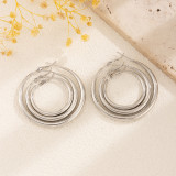 Metal Size Circular Ring Earing