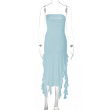 Chest Wrapped Irregular Dress