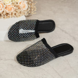 Large Hollow Colored Rhinestone Half Trailer