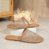 Large Hollow Colored Rhinestone Half Trailer