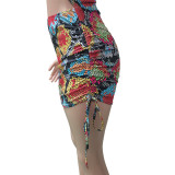 Hanging Neck Swimsuit with Elastic Band Dress