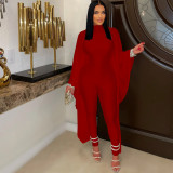 Solid Round Neck Jumpsuit