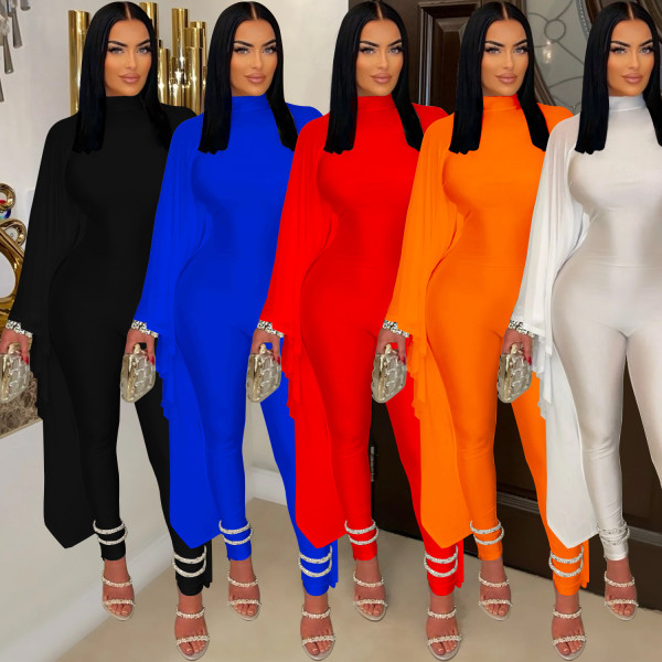 Solid Round Neck Jumpsuit