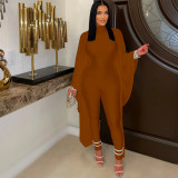 Solid Round Neck Jumpsuit
