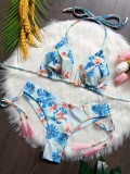 Printed Fringe Bikini Quick Selling Swimsuit