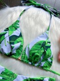Printed Fringe Bikini Quick Selling Swimsuit