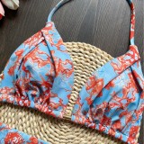 Printed Fringe Bikini Quick Selling Swimsuit