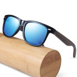 Wooden Sunglasses Vintage Bamboo and Wood Glasses Polarized Sun Protection Sunglasses