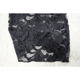 Lace Pattern Lapel Perspective Set