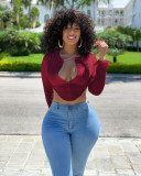 Flip Collar Short Shirt