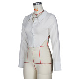 Flip Collar Short Shirt