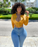 Flip Collar Short Shirt