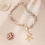 Beach Resort Shell Geometric Clavicle Chain