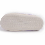 Hairy Slippers for Winter Home Warmth Cotton Slippers with Anti Slip and Thick Velvet Tie Dyed Checkered Cotton Slippers