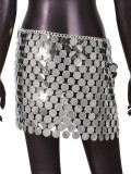 Bead Style Sexy Street Shooting Bead Skirt