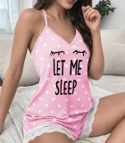 Lace Patchwork Home Lingerie Set