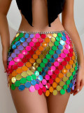 Bead Style Sexy Street Shooting Bead Skirt