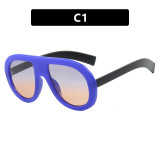 Large Frame Toad Glasses Personalized Hip-hop Sunglasses