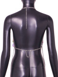 Colorful Accessories Beaded Body Chain Hanging Neck Strap Top