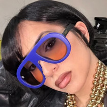 Large Frame Toad Glasses Personalized Hip-hop Sunglasses