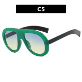 Large Frame Toad Glasses Personalized Hip-hop Sunglasses