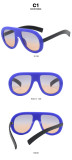 Large Frame Toad Glasses Personalized Hip-hop Sunglasses