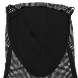 Sling Slit Hot Diamond Dress