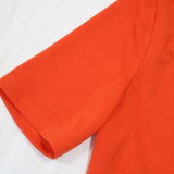 Short Sleeved Micro Flared Pants Fashion Two-piece Set