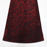 Round Neck Long Sleeved Hollow Out Long Dress