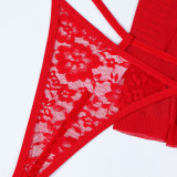 Festive Mesh Multi-layer Lace Splicing with Socks Included