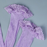 Festive Mesh Multi-layer Lace Splicing with Socks Included
